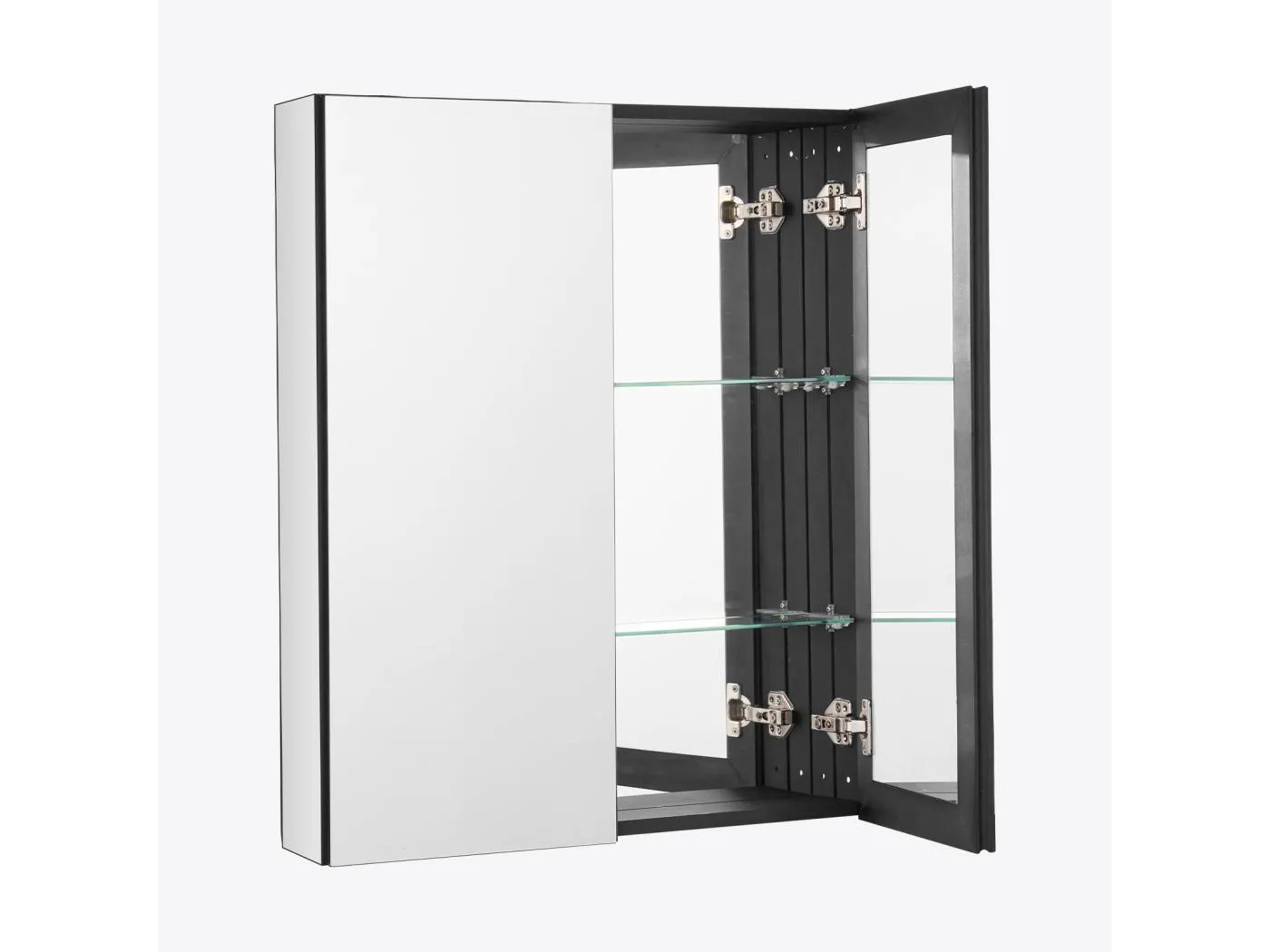 Medizinschrank, SucceBuy Medizinschrank 66.2 × 76,2 cm - Spiegelschrank mit Verstellbaren Regalen