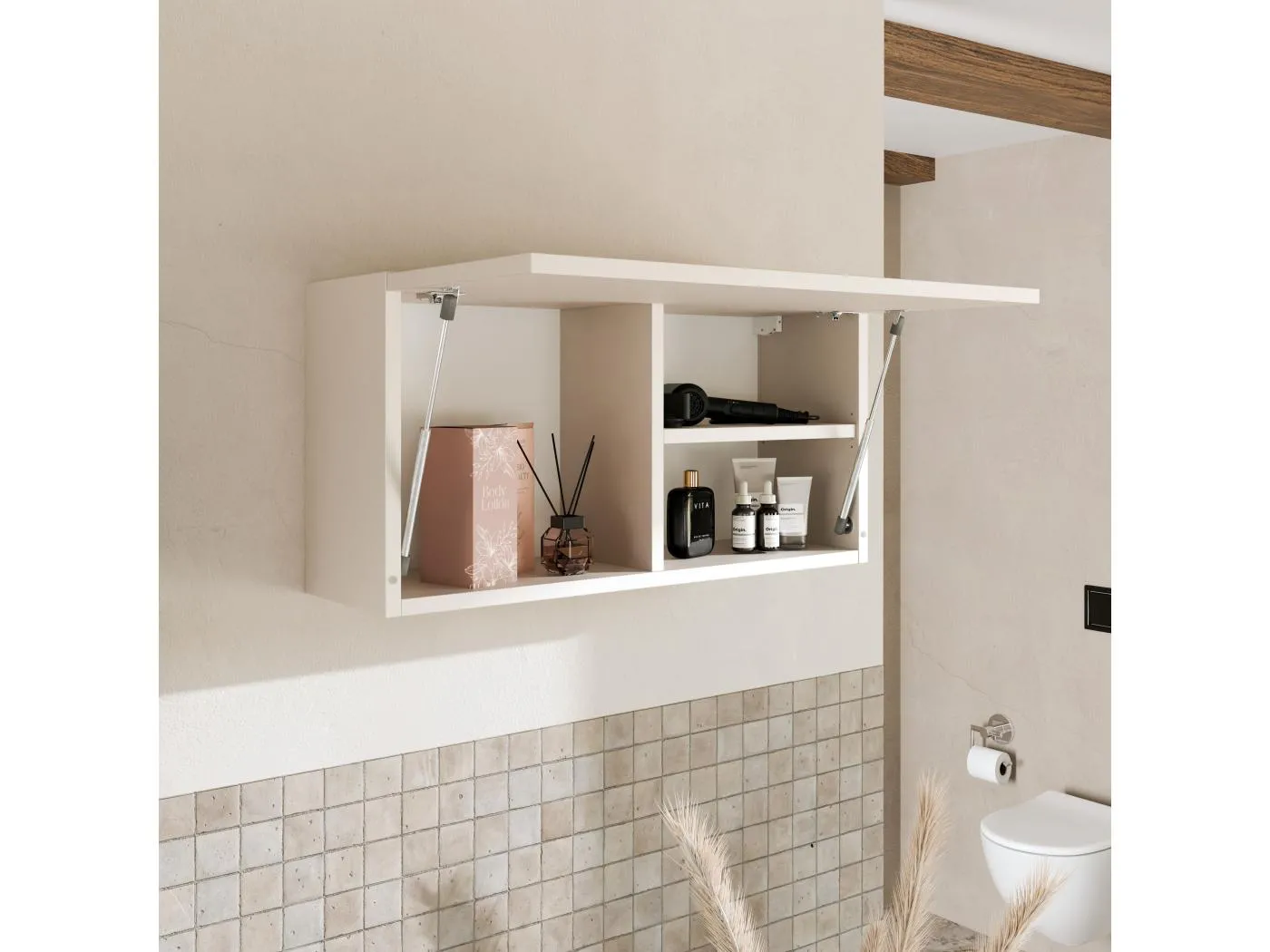 Badezimmerschrank - 60, 80 und 120 cm - Klappbarer Wandschrank - Badmöbel