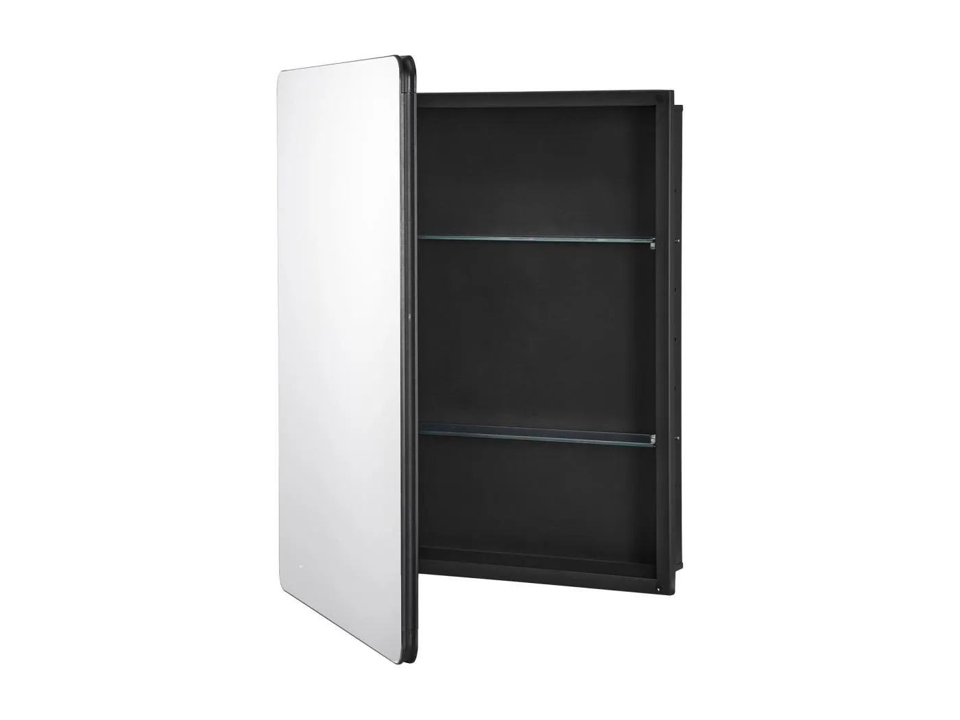 Medizinschrank, SucceBuy 61 × 76,2 cm Medizinschrank mit Spiegel und Verstellbaren Regalen