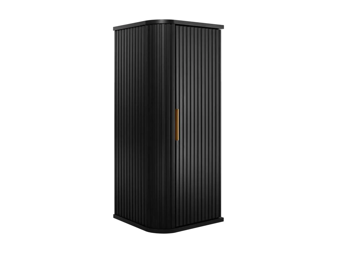 ELEGANCE Badezimmerschrank hoch 31,5 × 35,5 × 79 cm schwarz