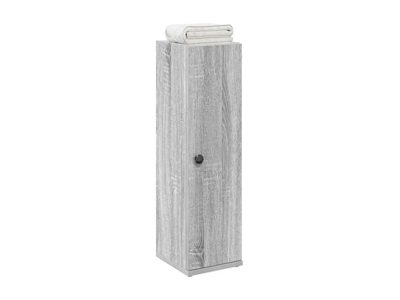 Badezimmerschrank mit Rollenhalter Grau Sonoma 20,5x22x72 cm