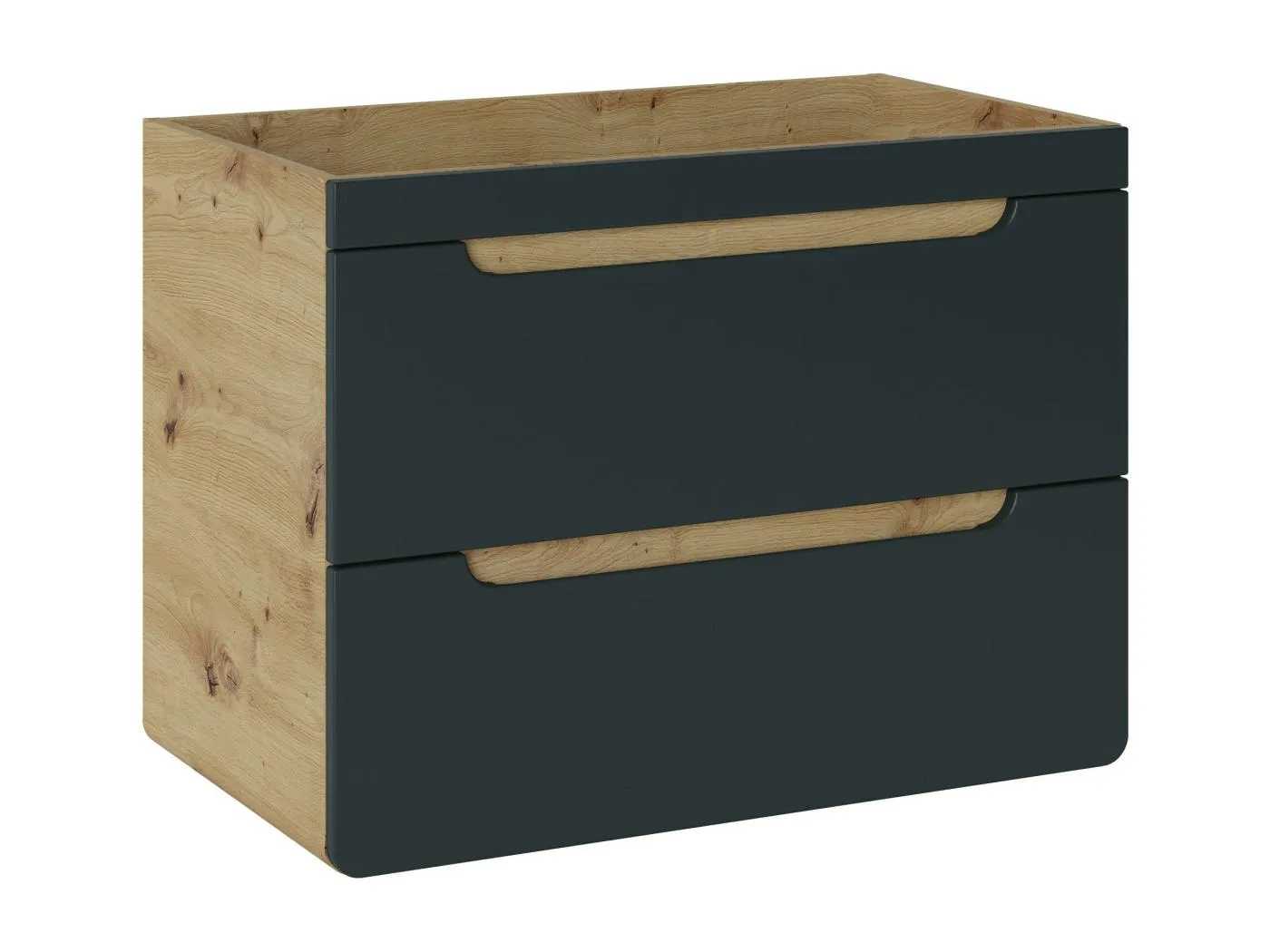 Schrank Unter Waschbecken ARUBA CUW80 2D 80x46x59 Dunkelgrau