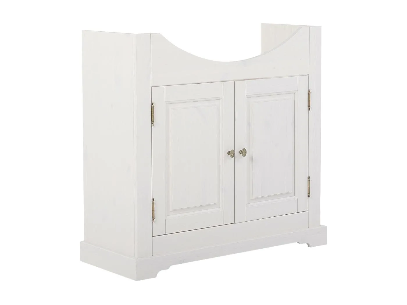 Schrank Unter Waschbecken ROMANTIC CUW85 2D 85x32x81 Weiß