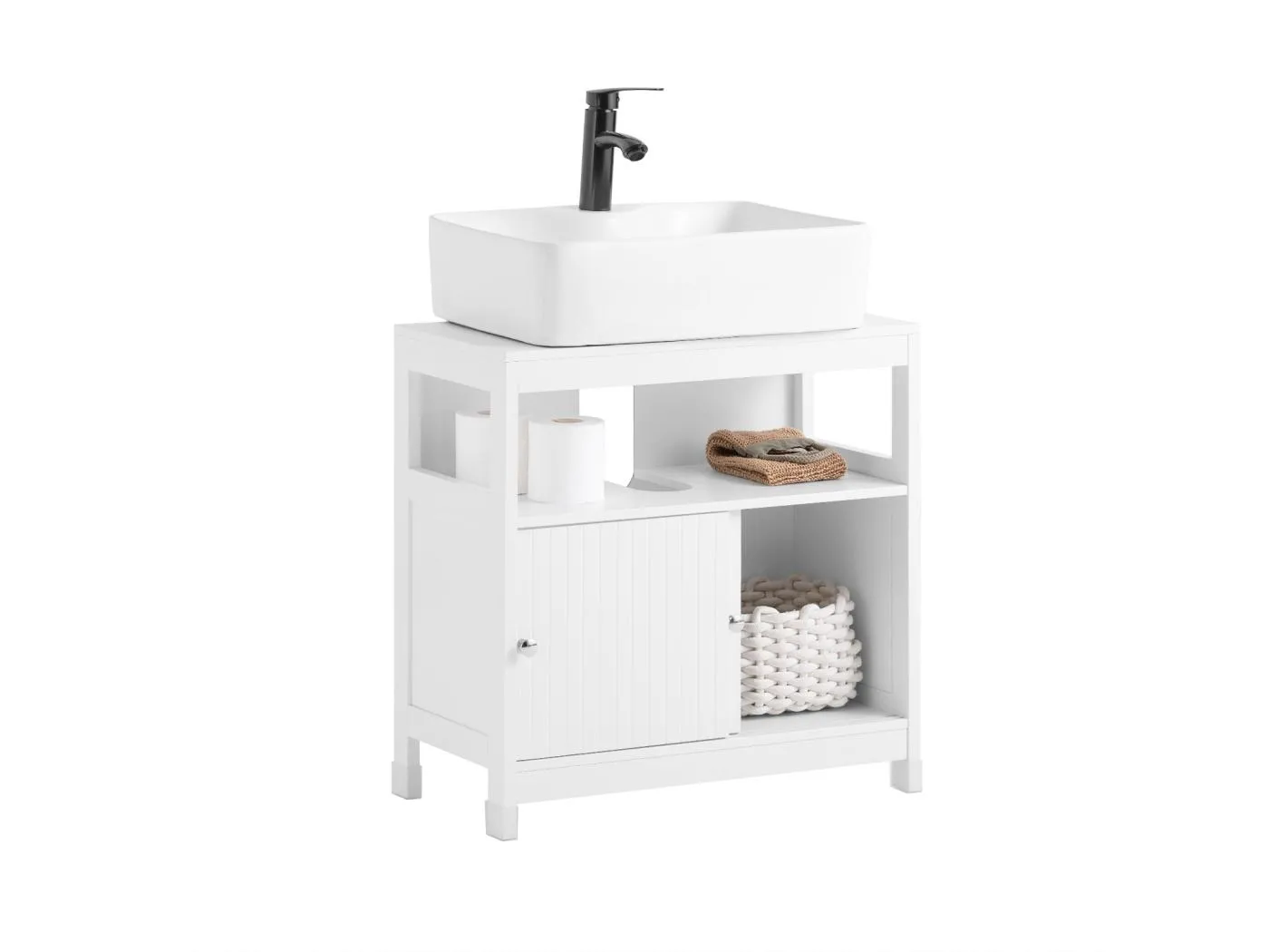 SoBuy Badunterschrank BZR185-W