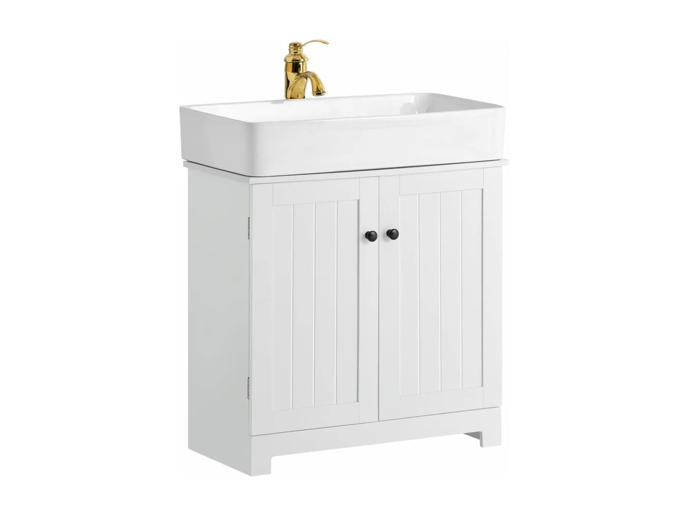 Waschbeckenunterschrank BZR18-W 60 x 60 x 30 cm Weiß