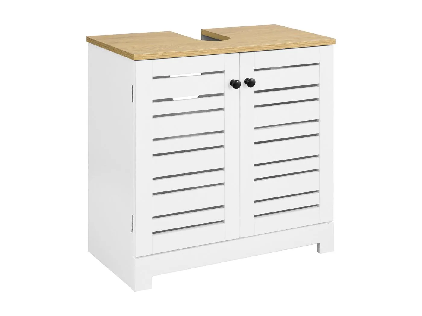 Waschbeckenunterschrank BZR40-W 60 x 59 x 30 cm Weiß