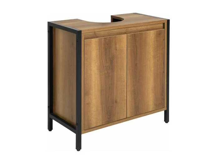 Waschbeckenunterschrank BZR63-PF 30 x 60 x 60 cm Braun