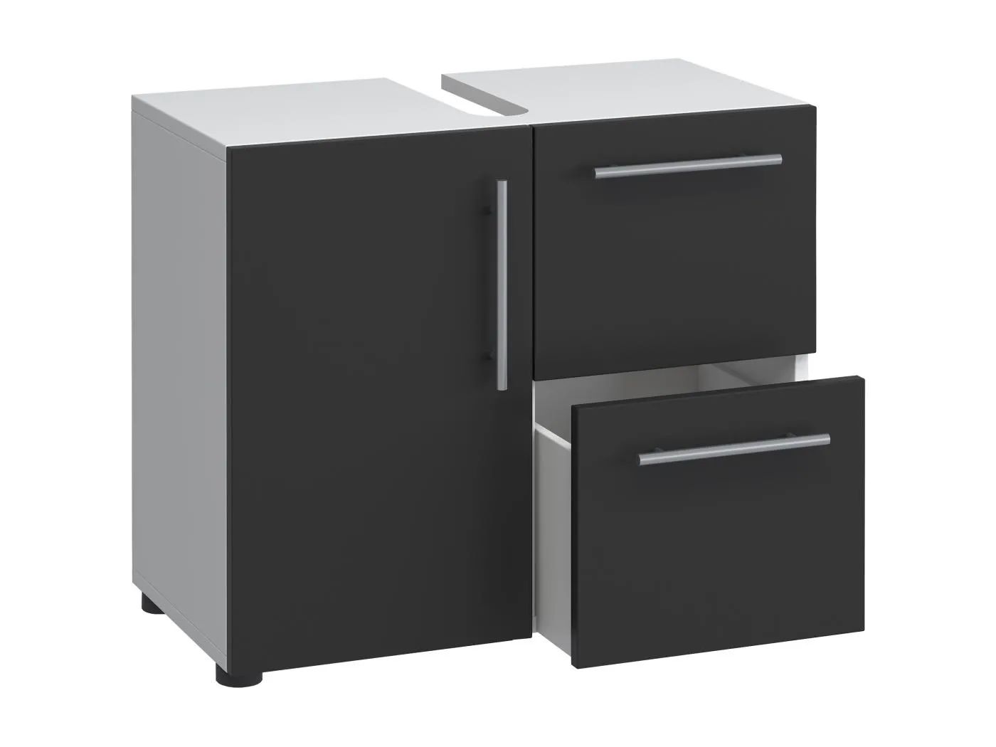 Holz Badmöbel Badunterschrank Flandu Schublade