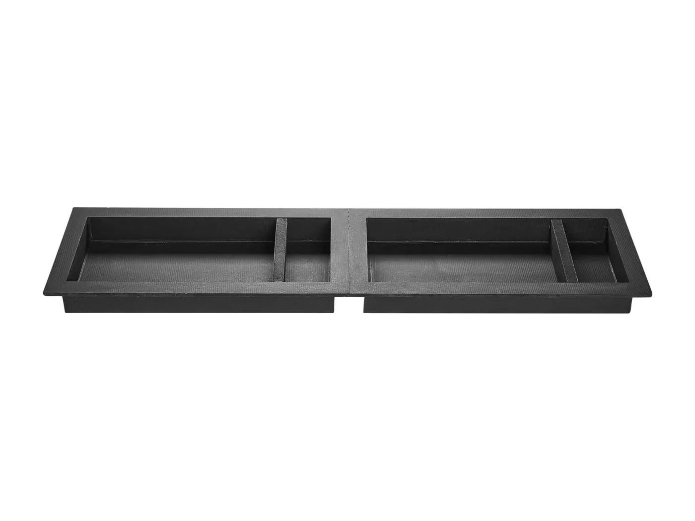 Einbau-Nische für Badezimmer SucceBuy, 40,6 x 81,3 cm + 40,6 x 81,3 cm, Moderne Wandregale, Aufbewahrung für Seife/Shampoo, Schwarz