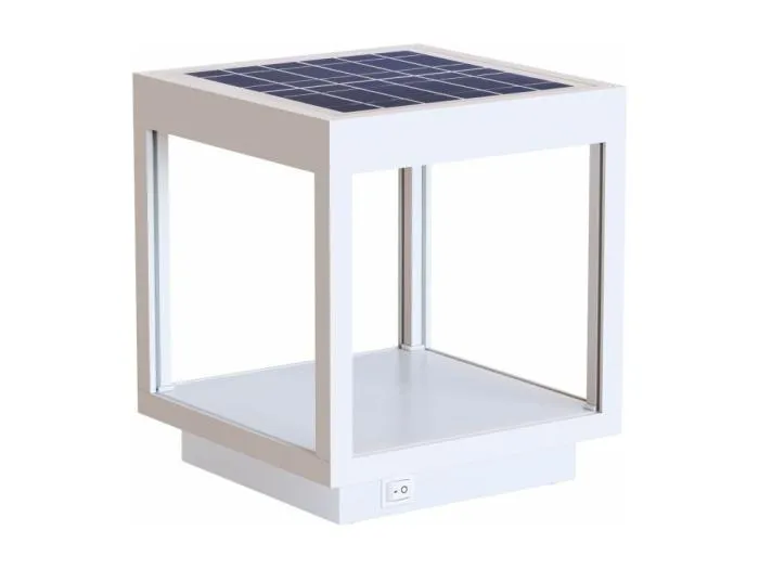 3,5 W batteriebetriebene LED-Solarblende-Laterne, IP54 weiß