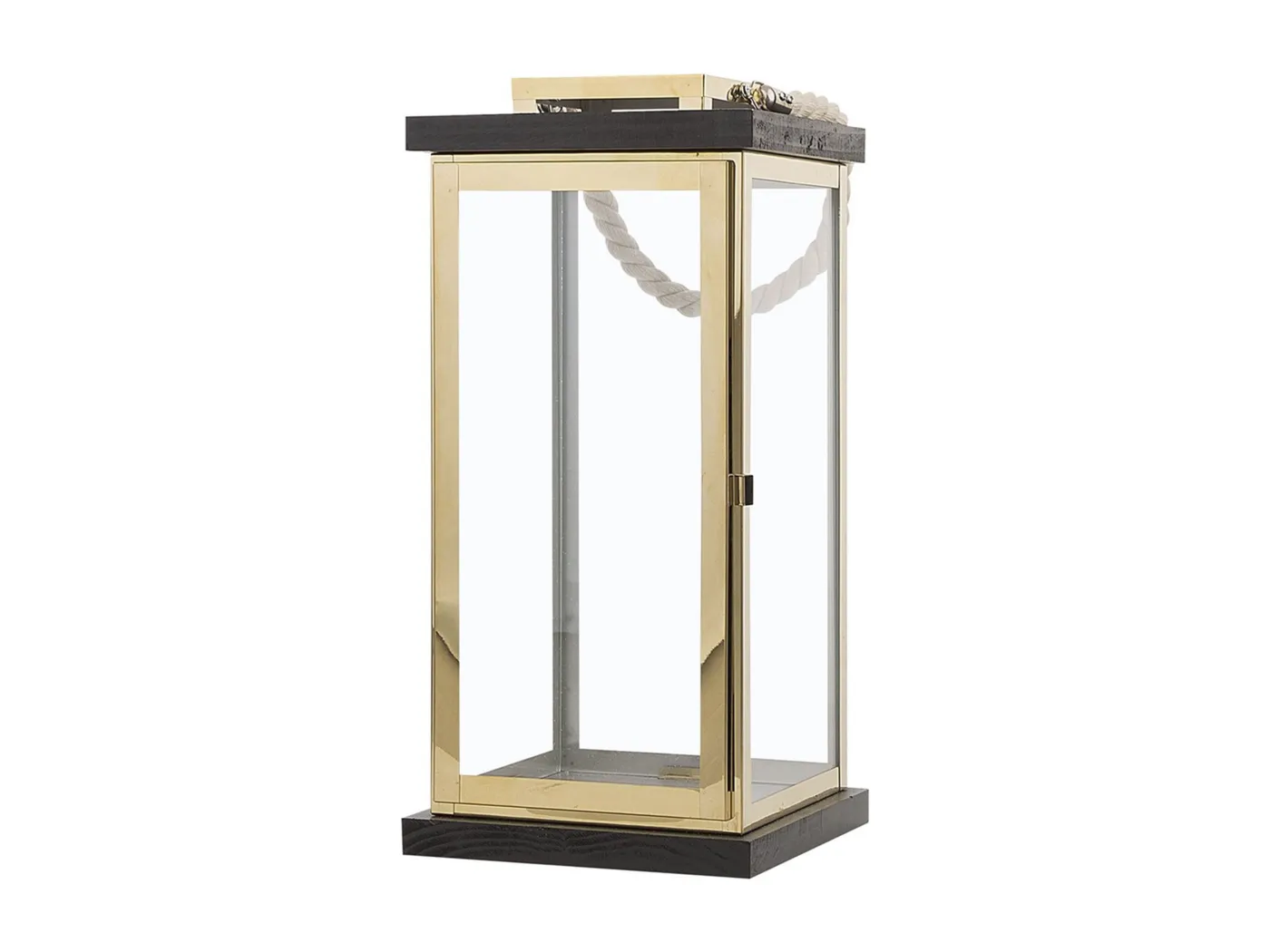 Dekorative Laterne Messing/schwarz Borneo