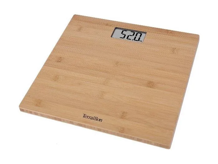 Elektronische Bambus-Personenwaage ultradünn 14824 Terrailon - BAMBOOSCALE LCD 150KG 100GR