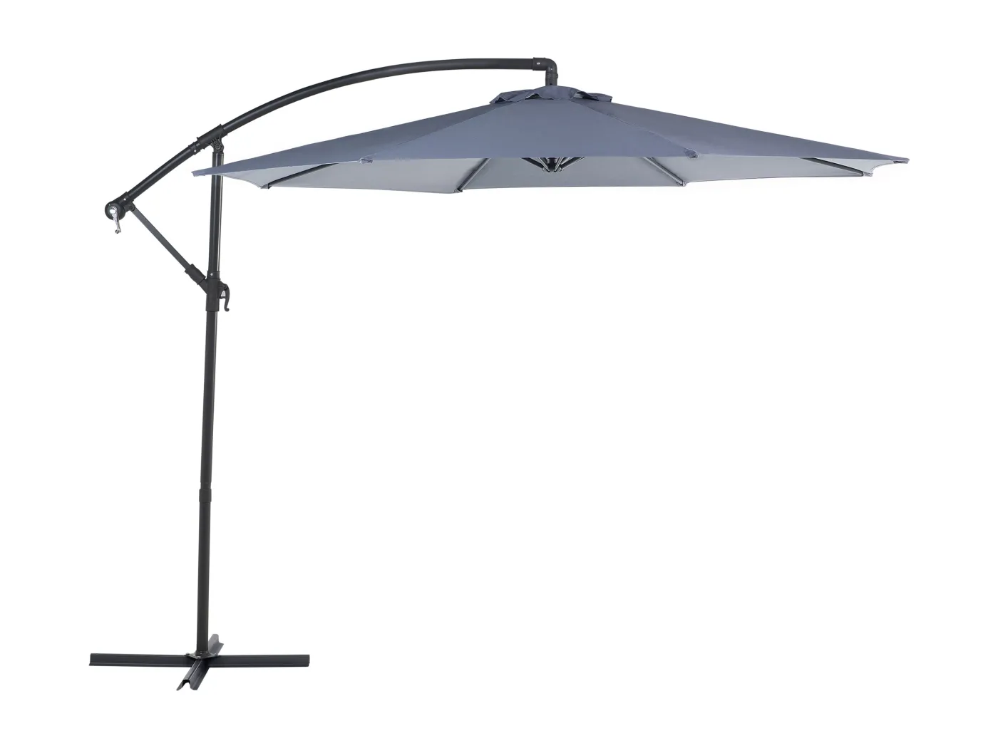 Ampelschirm 300 cm RAVENNA Dunkelgrau