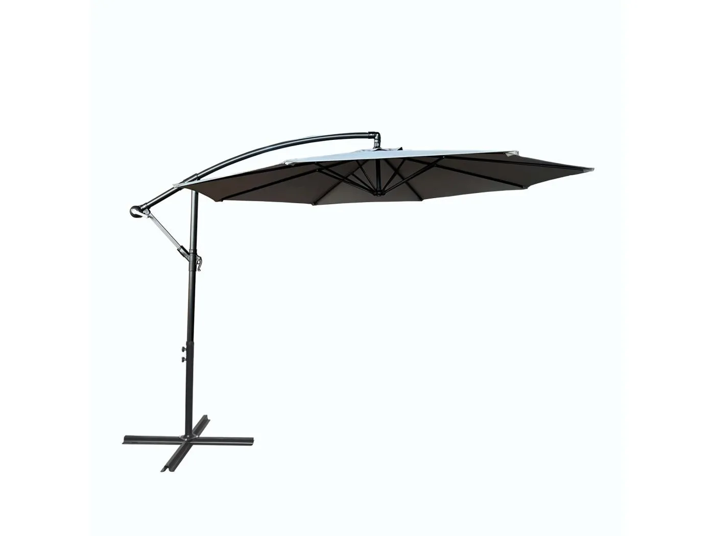 Garten-Sonnenschirm ASTER UV-Schutz Hellgrau Gewicht 12,1 kg L300 x B300 x H245 cm