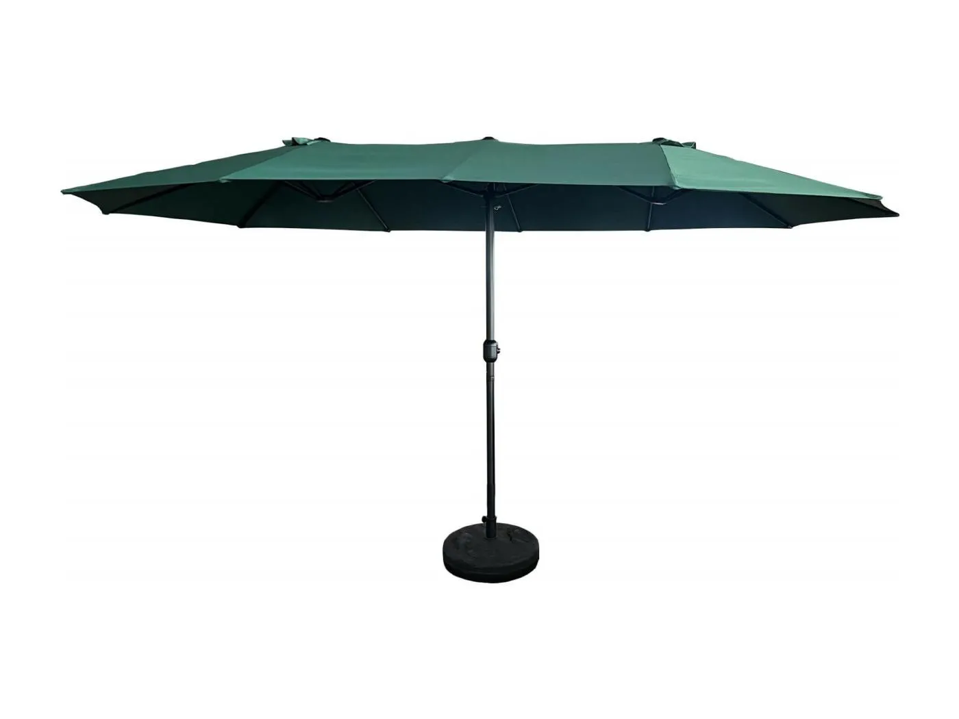 Garten-Doppelsonnenschirm TILIA in Dunkelgrün Gewicht 12,3 kg L460 x B270 x H245 cm