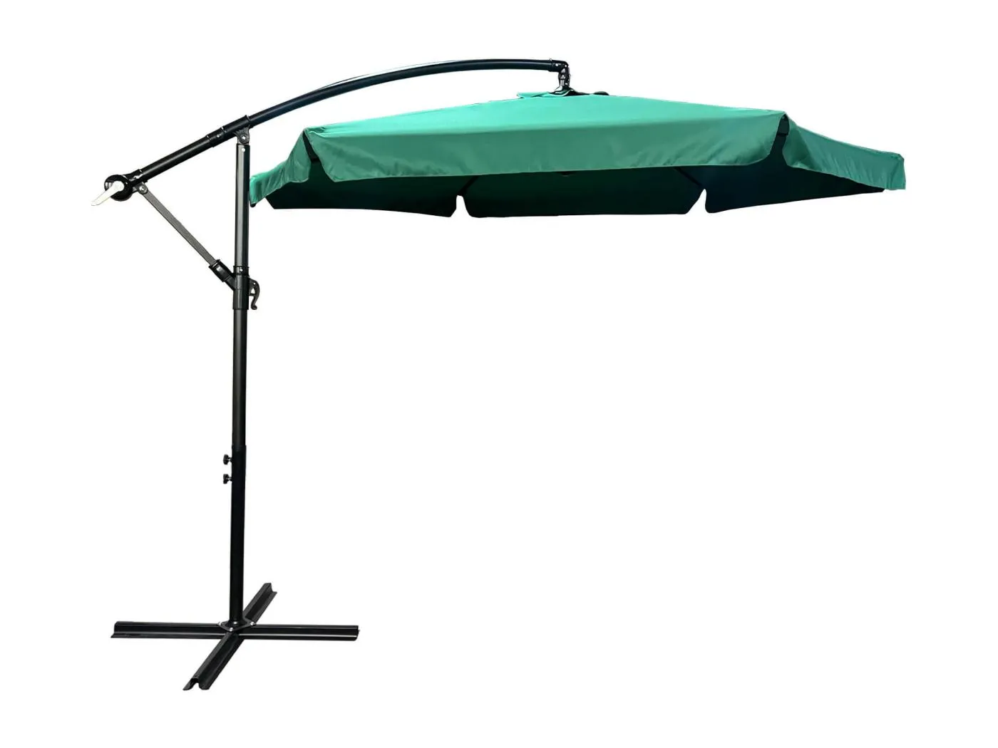 Garten- und Terrassenschirm CYNIA wasserdicht in Dunkelgrün Gewicht 11,7 kg L300 x B300 x H245 cm