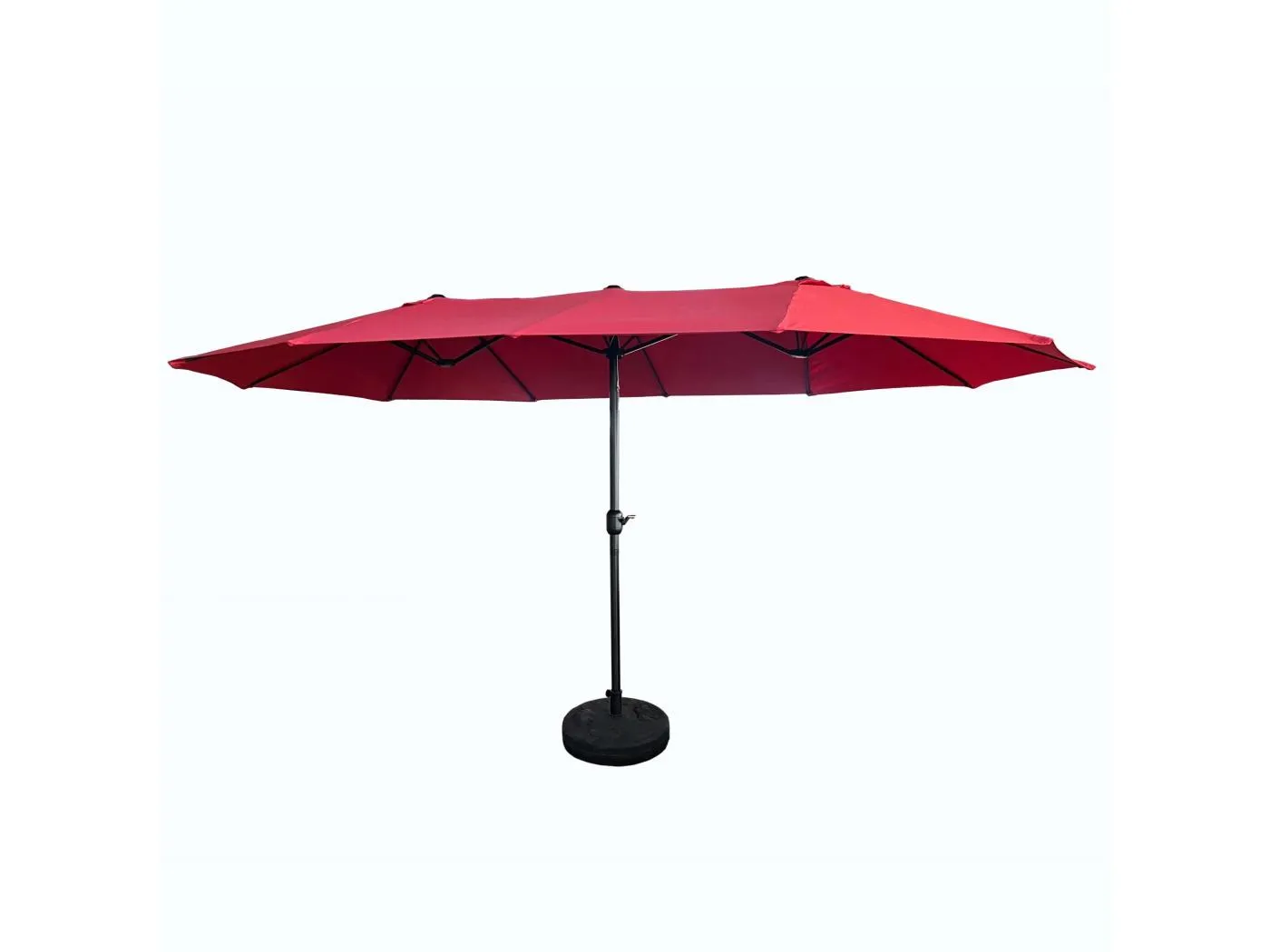 Garten-Doppelsonnenschirm TILIA in Rot Gewicht 12,3 kg L460 x B270 x H245 cm