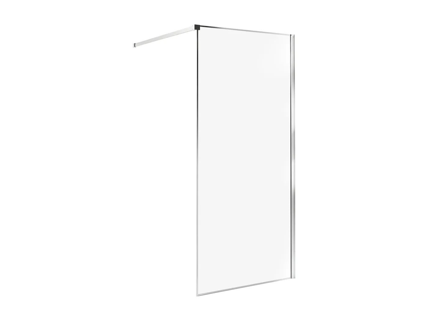 Duschwand WASPAM 90 x 190 cm Silber