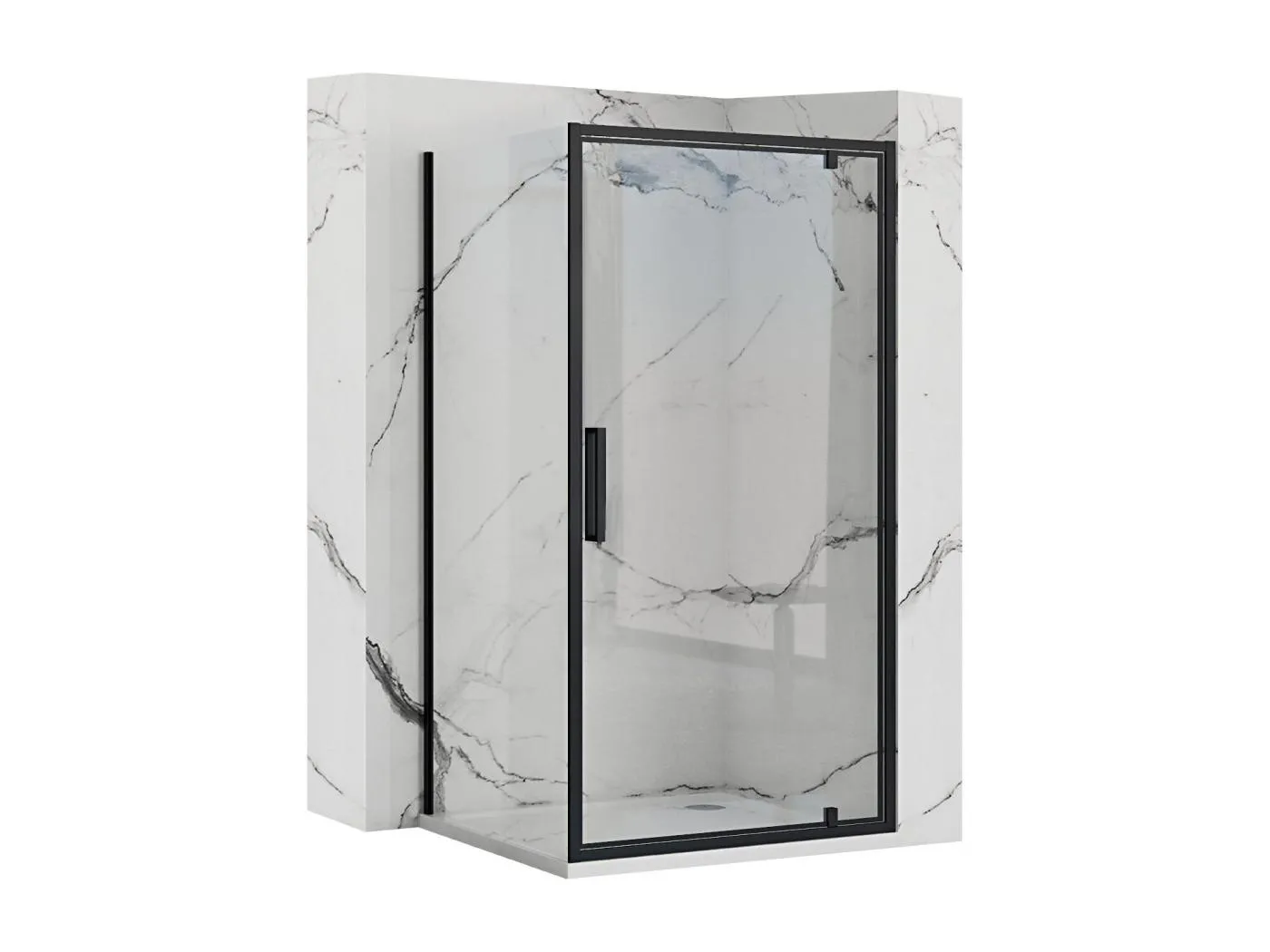 Duschkabine Rea Rapid Swing 120X90 Black