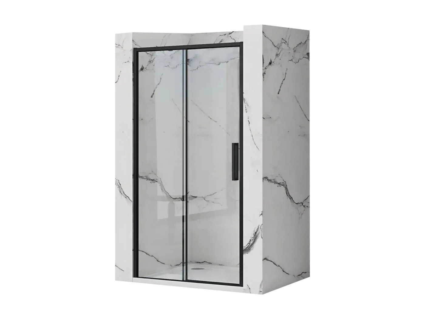 Duschtür Schiebetür Rea Rapid Slide 140 Black