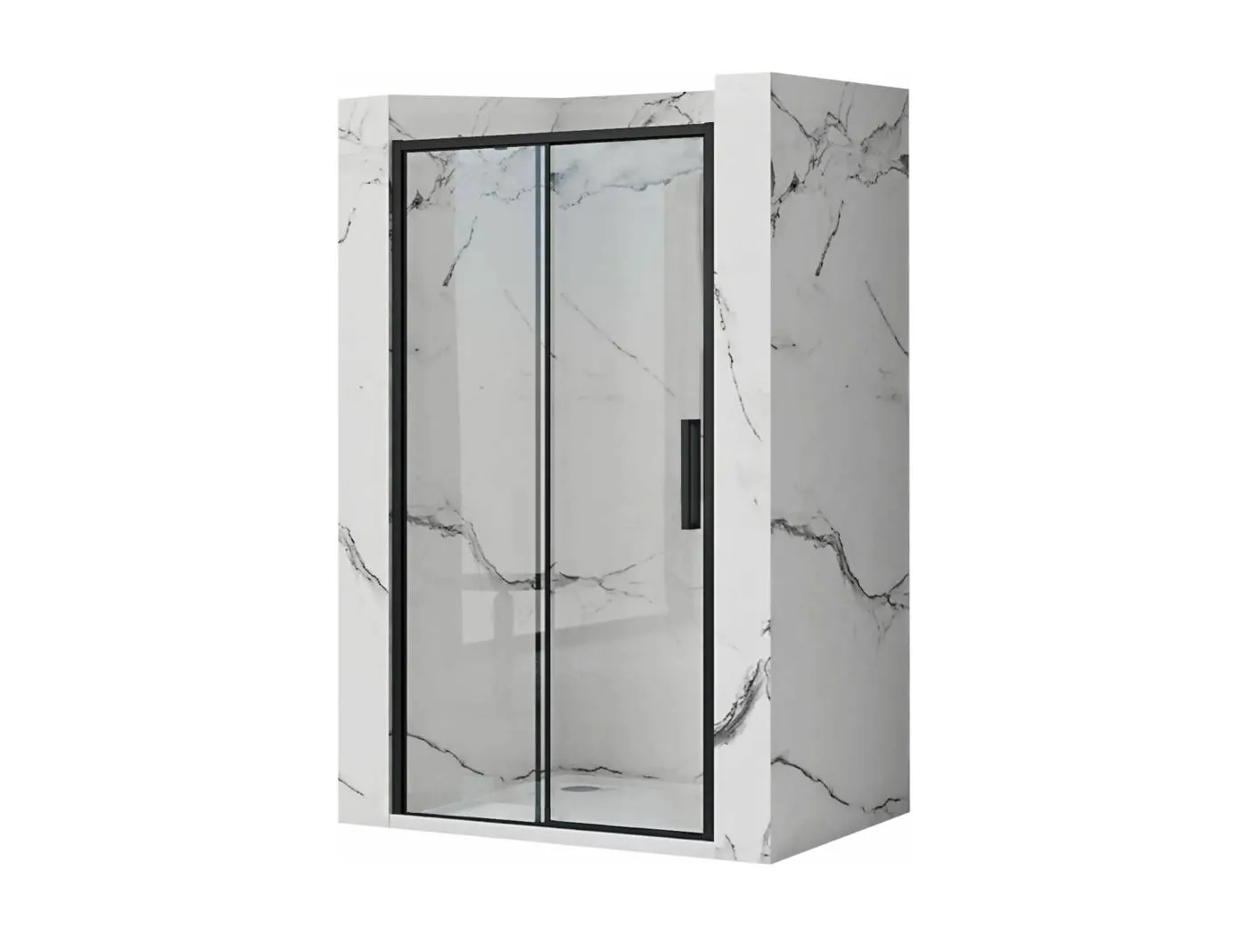 Duschtür Schiebetür Rea Rapid Slide 110 Black