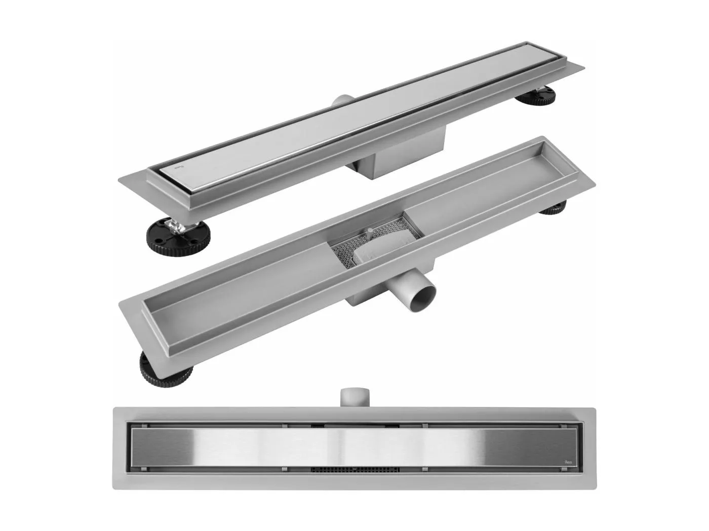 Duschrinne Rea Neox 700 Brush Steel