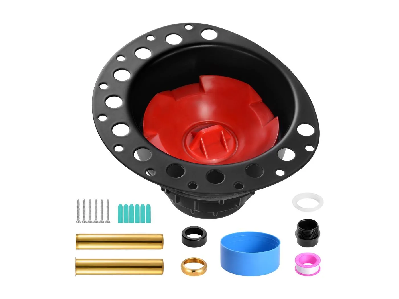 Ablassset für Freistehende Badewannen SucceBuy, Mit Adapter und 2 Messing-Abflussrohren