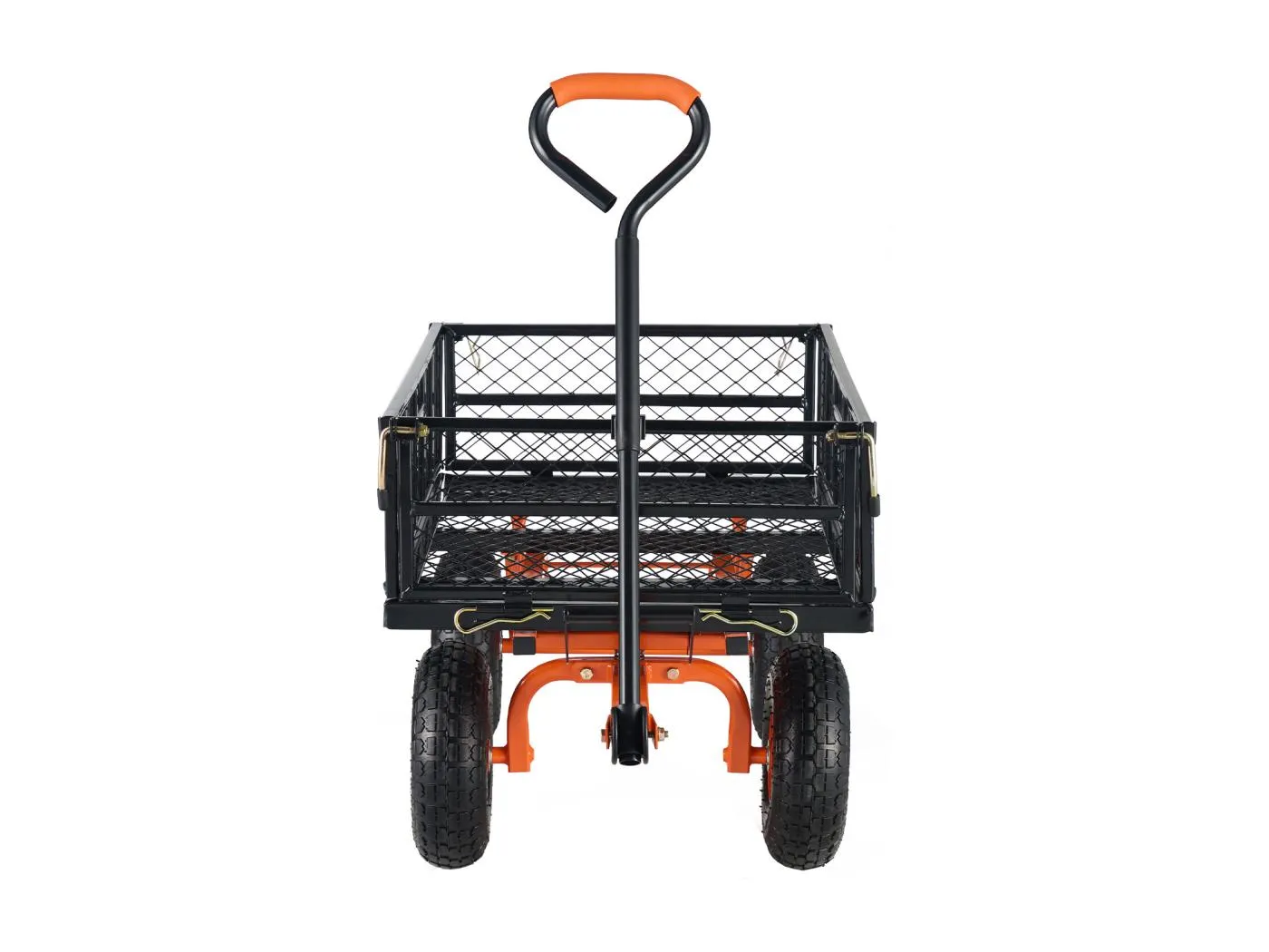 Kippschaufelwagen SucceBuy Rollwagen Gartenkipper – Robuster Gartenwagen aus Metall, 181.43 kg Tragkraft