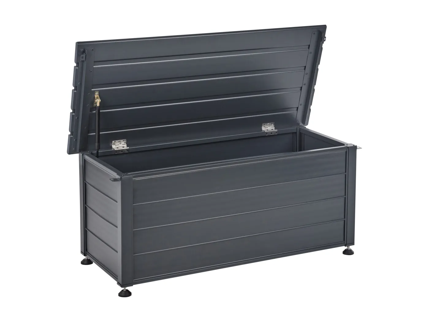 Aufbewahrungsbox CAMPALTO Metall 113 cm 50 cm Dunkelgrau