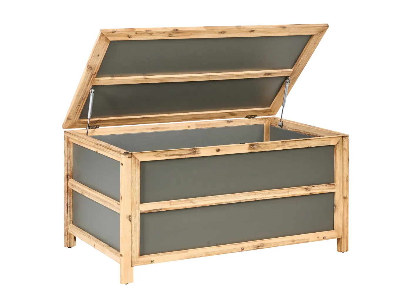 Aufbewahrungsbox ACATE Beton 121 cm 72 cm Grau