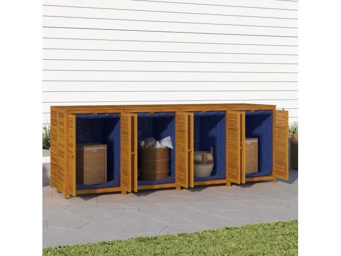 Gartenbox 280x87x104 cm Massivholz Akazie