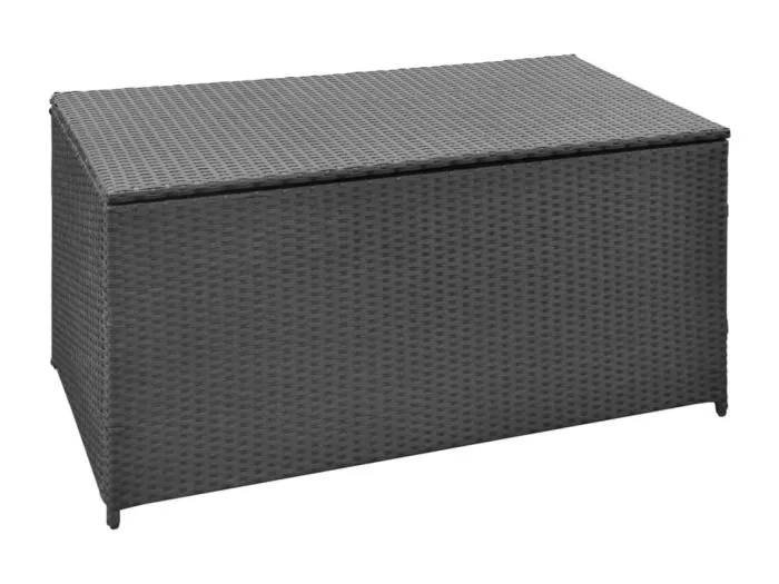 Garten-Auflagenbox Schwarz 120x50x60 cm Poly Rattan