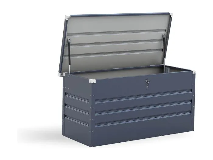 Aufbewahrungsbox aus Stahl, grau  CASEO