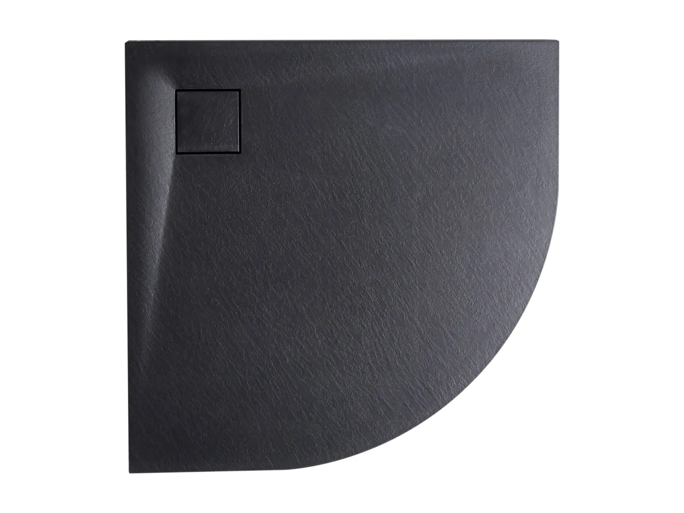 Duschwanne PARON 90 x 90 x 3 cm Schwarz