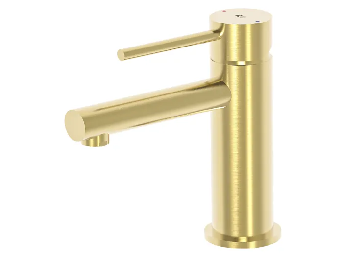 Luisa niedrig Waschtischmischer Gold gebürstet Essebagno