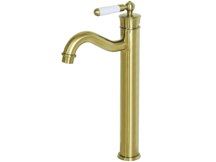 Leeds Retro-Waschtischmischer hoch gebürstetes Gold Essebagno