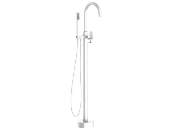 Charme II Mechanische Bodensäule für freistehende Badewanne weiß Essebagno