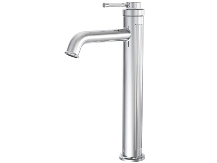 Art Deco Waschtischmischer hoch Chrom Essebagno