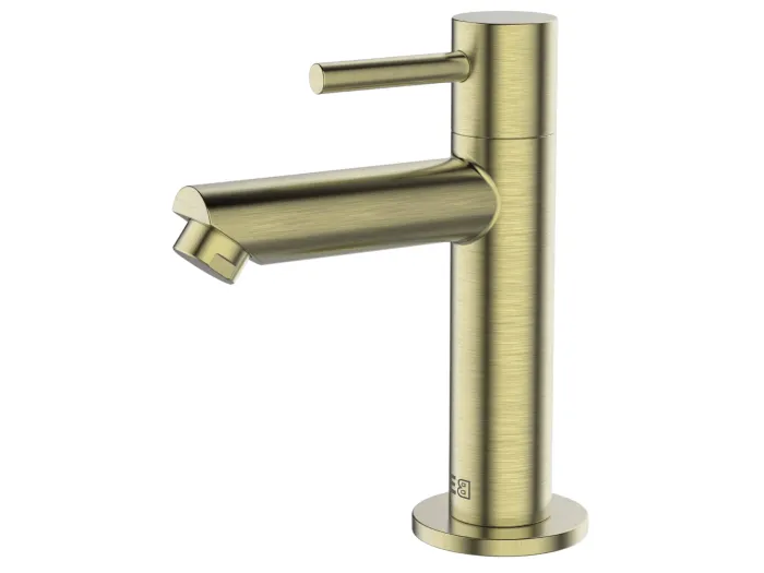 Deco mischbatterie Handwaschbecken gebürstetes Gold kaltes Wasser Essebagno