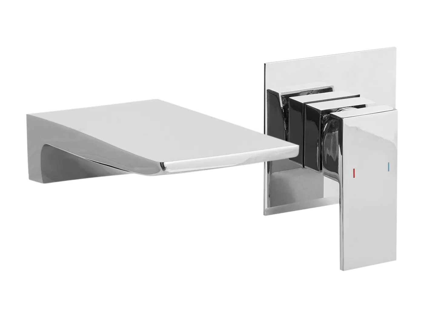 Wandmontierte Waschtischarmatur KARUAY Silber