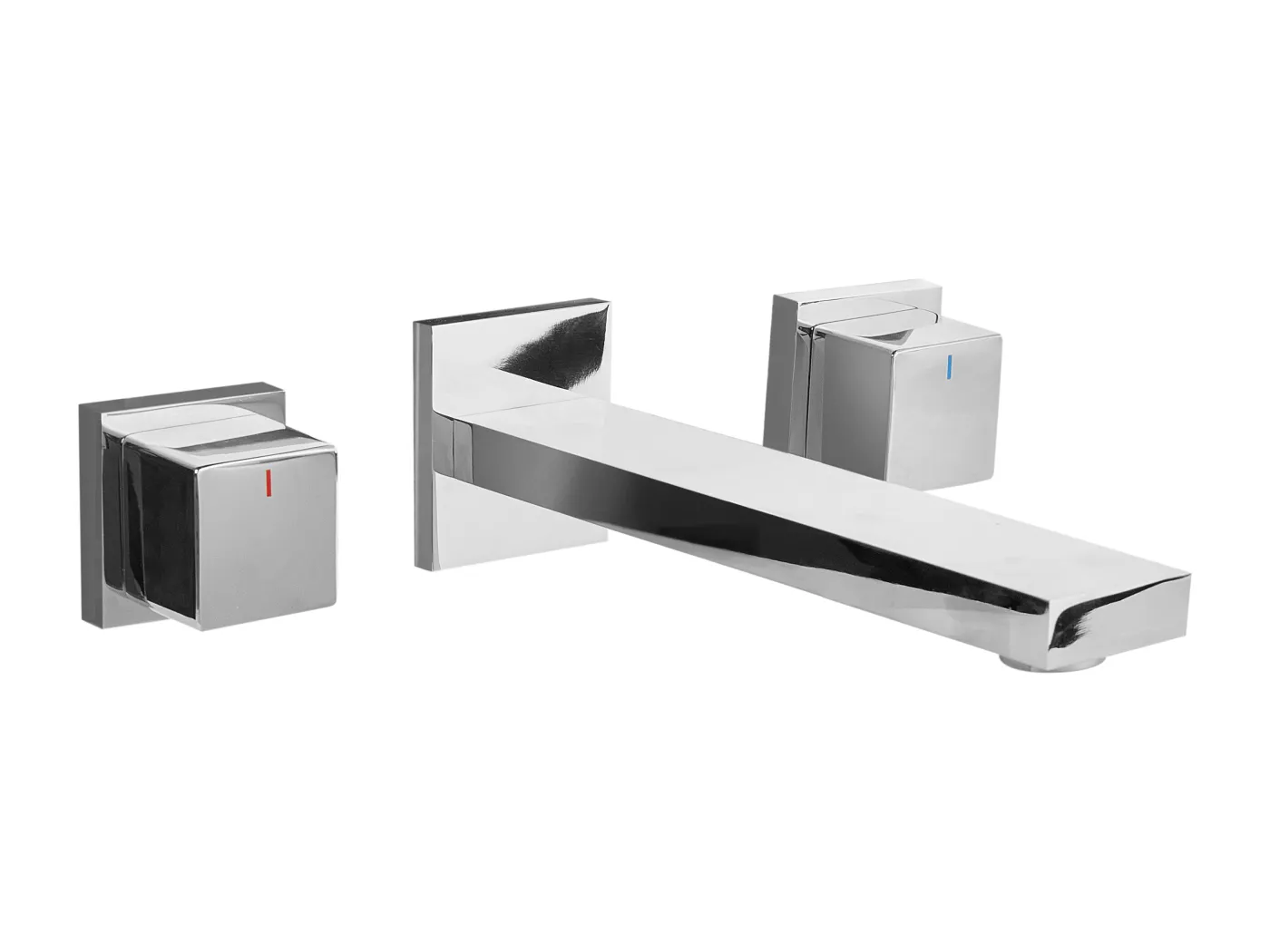 Wandmontierte Waschtischarmatur PAILON Silber