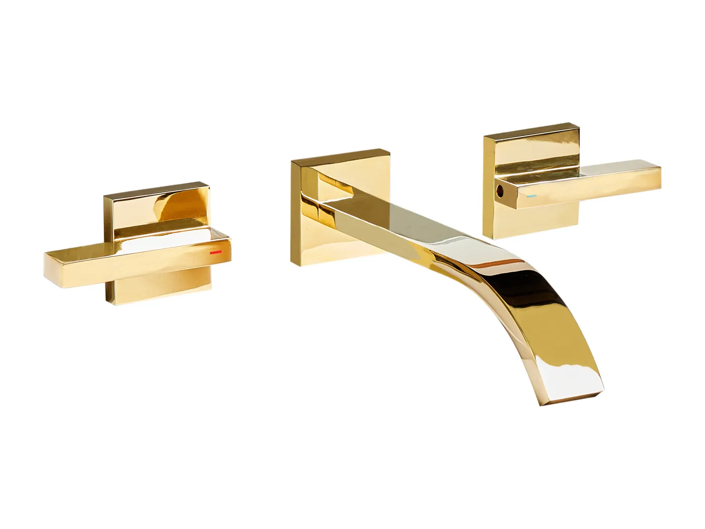 Wandmontierte Waschtischarmatur BERRACO Gold