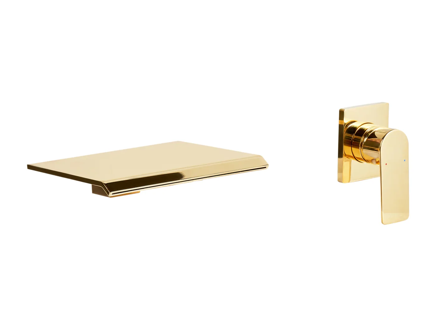 Wandmontierte Waschtischarmatur APONWAO Gold