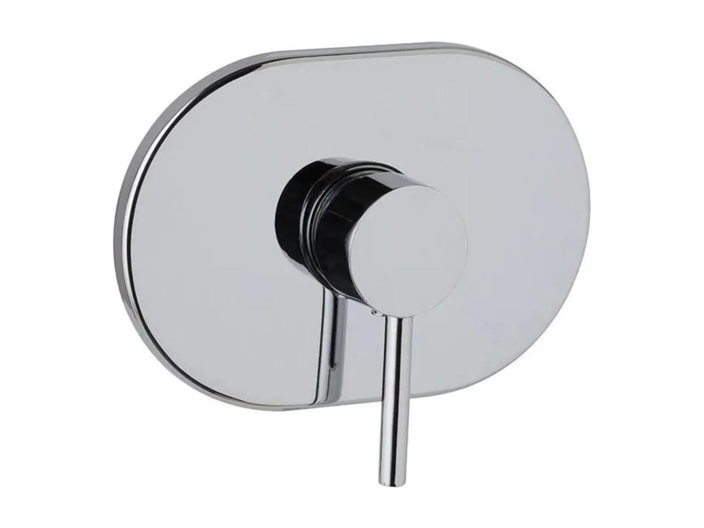 "Zindra" Unterputz-Brausemischergruppe aus verchromtem Messing für die Wandmontage