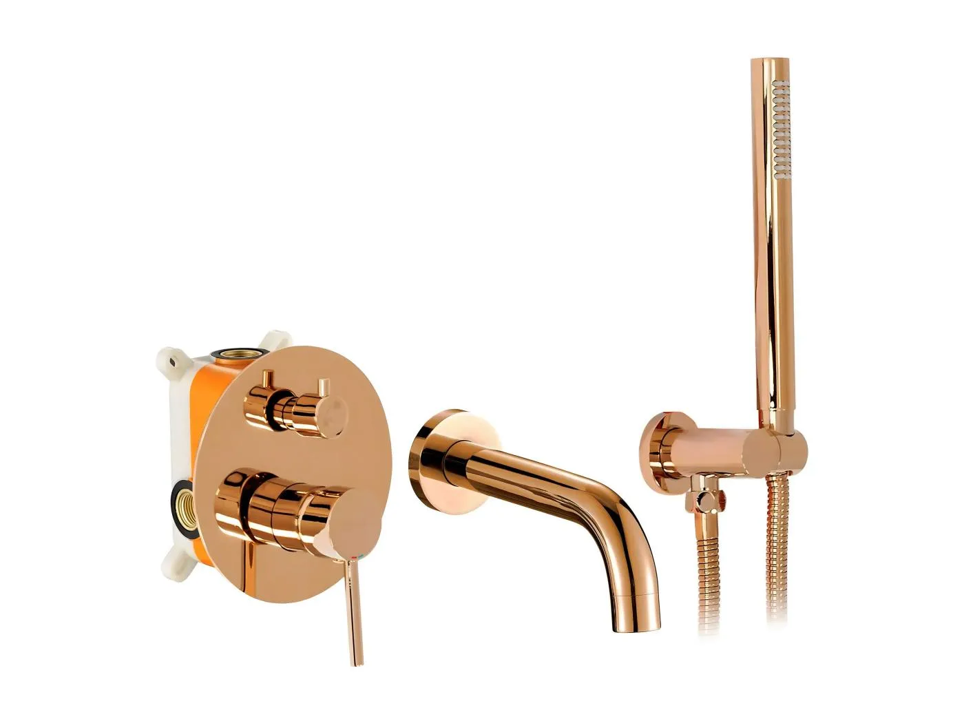 Wannenarmatur Rea Lungo Rose Gold + Box