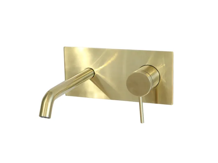 Envol Unterputz-Waschtischmischer Gold gebürstet Essebagno