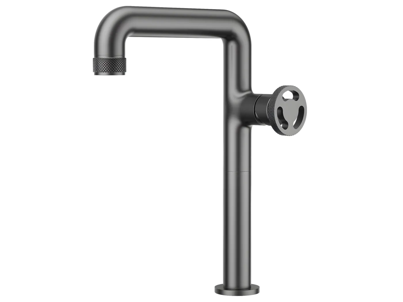Factory Waschtischmischer hoch Gun Metal Essebagno