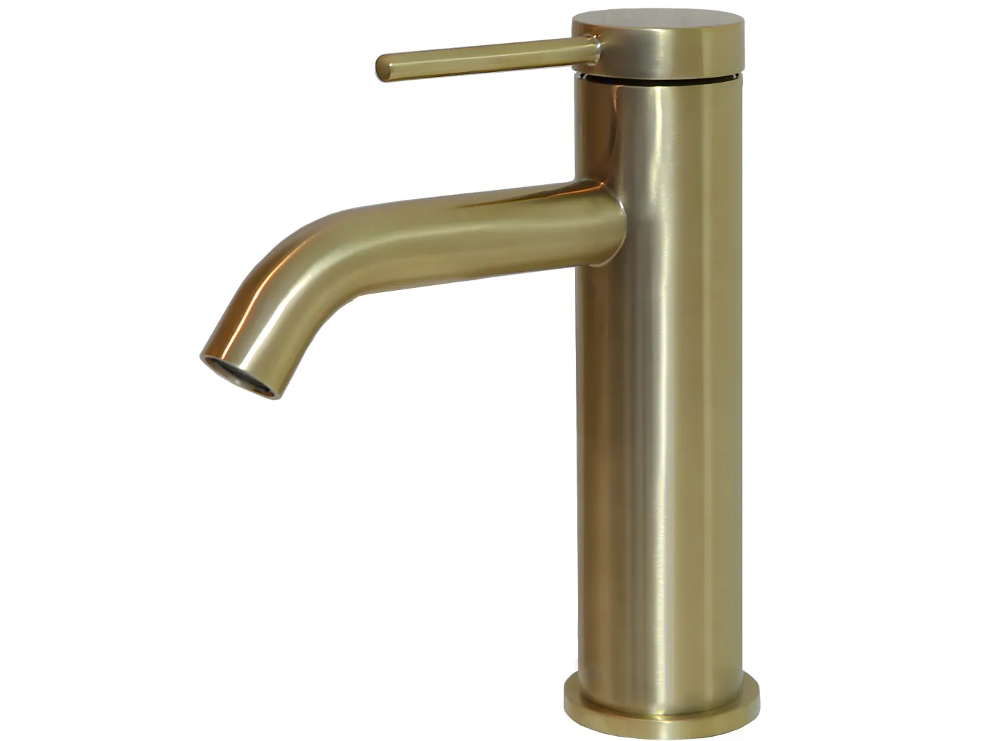 Lollipop Waschtischarmatur niedrige Ausführung gebürstetes Gold Essebagno