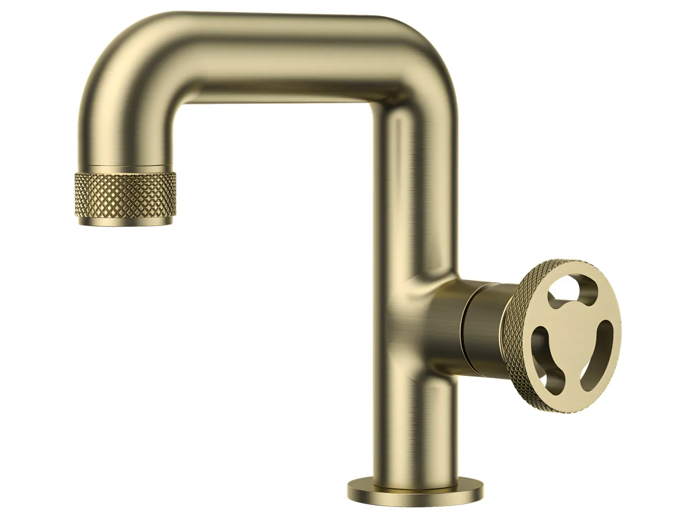 Factory Niedriger Waschbeckenmischer Gold Essebagno