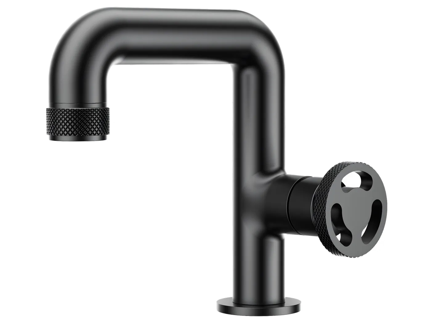 Factory Waschbeckenmischer niedrig schwarz Essebagno